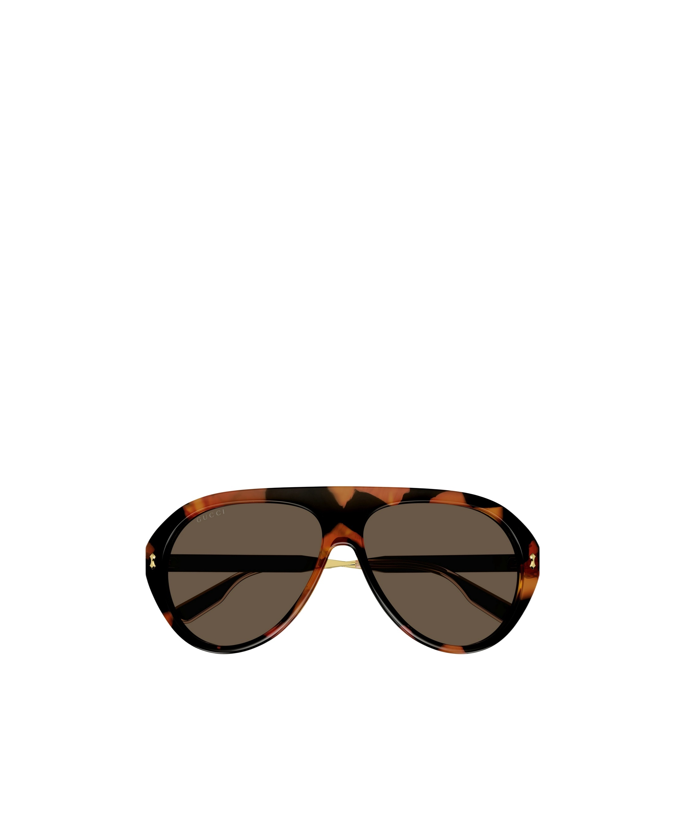 Gucci Eyewear Aviator Frame Sunglasses In Brown