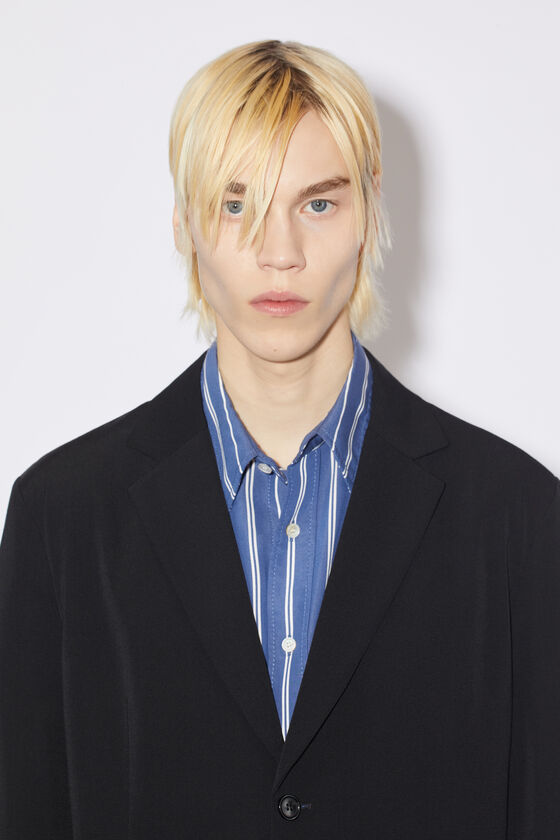 Acne Studios Single-breasted Notched Blazer In Black