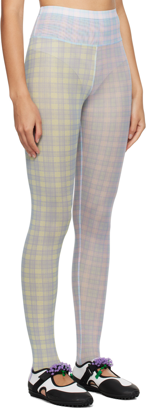 Chopova Lowena Pattern Printed Leggings In Nude