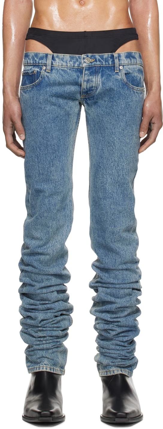 Jean Paul Gaultier Edition Jeans In Blue