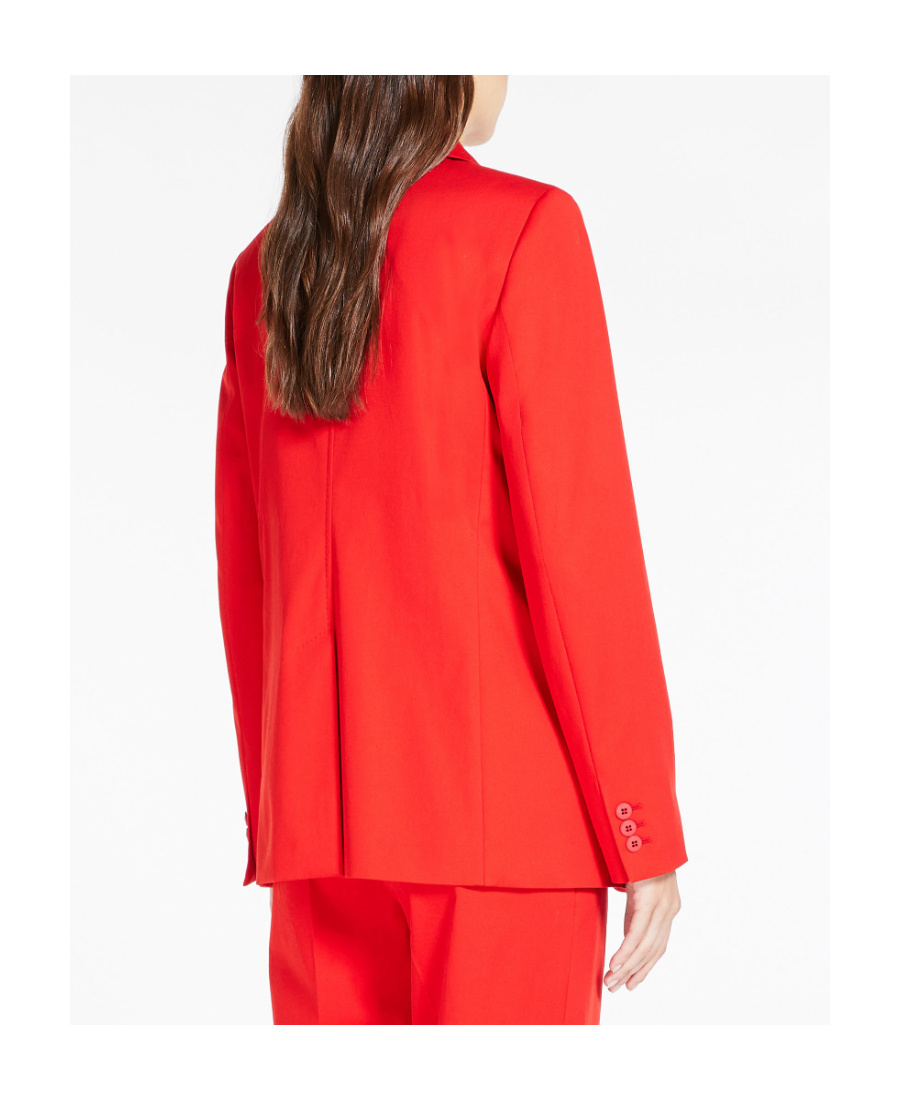 Max Mara Single-breasted Blazer In Red