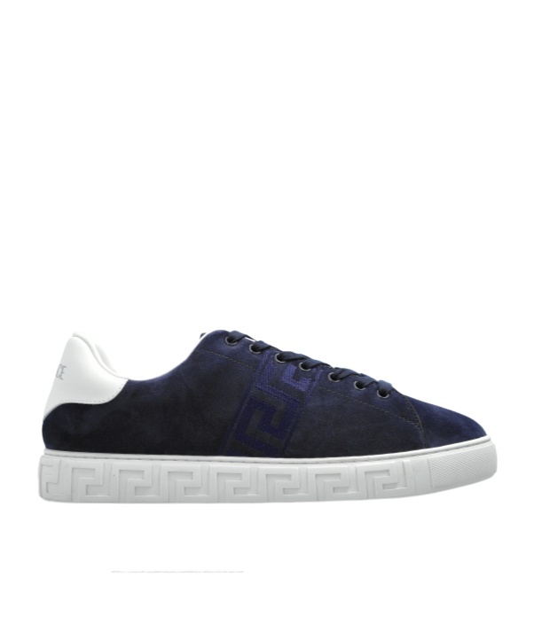Versace Lace-up Low-top Sneakers In Blue