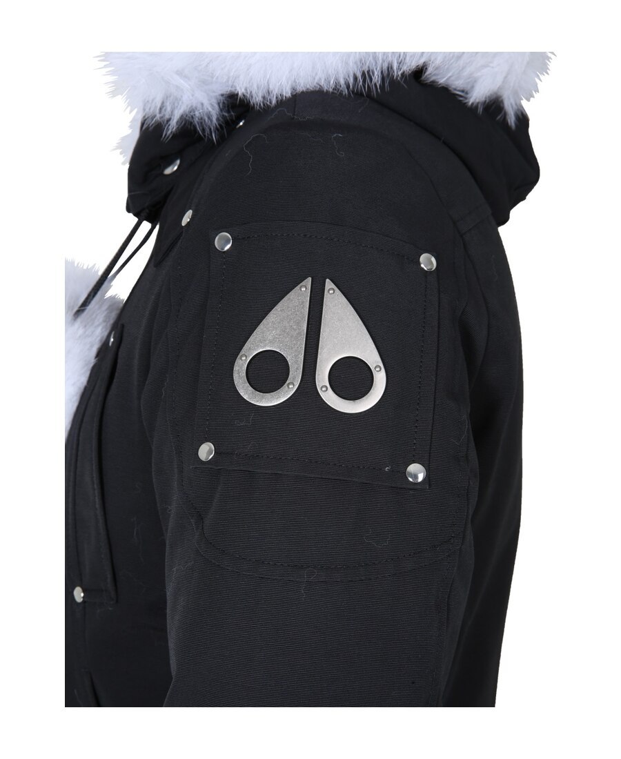 Moose Knuckles Debbie Womens Bomber Jacket In Black