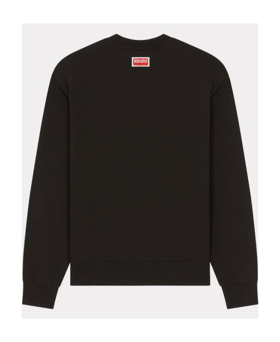 Kenzo Varsity Jungle Embroidered Sweatshirt In Black