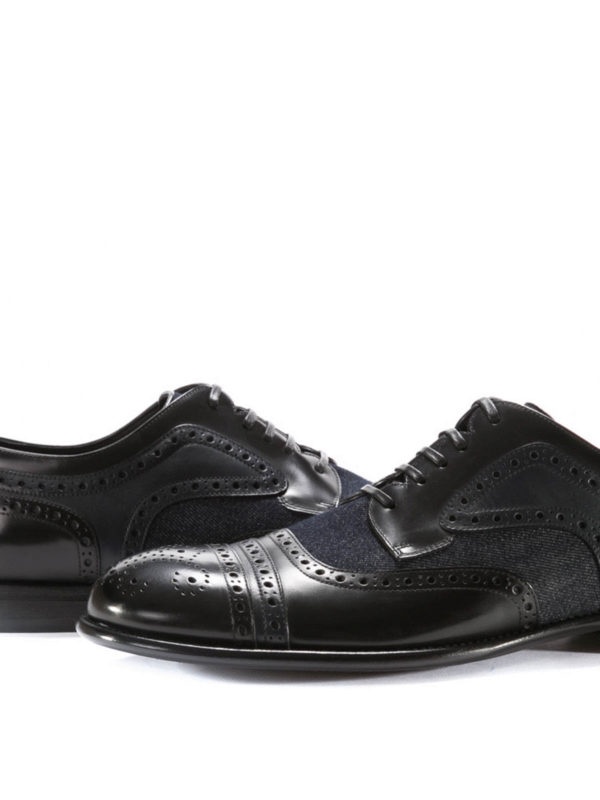 DOLCE & GABBANA ROUND-HEADED BUSINESS CASUAL SHOES