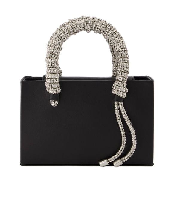 Kara Medium Logo Handbag In Black