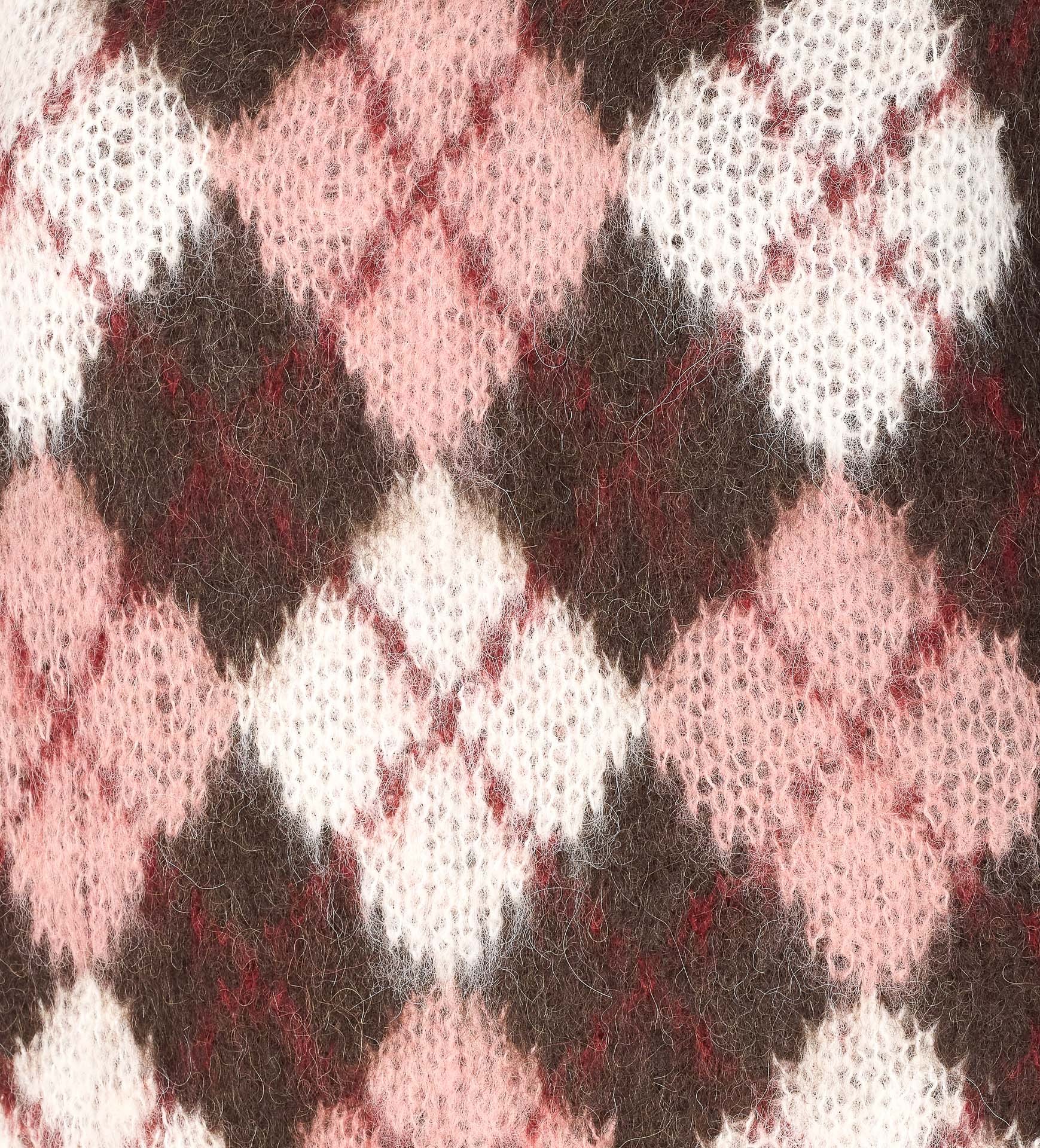 Dunst Striped Crew-neck Sweater In Brown