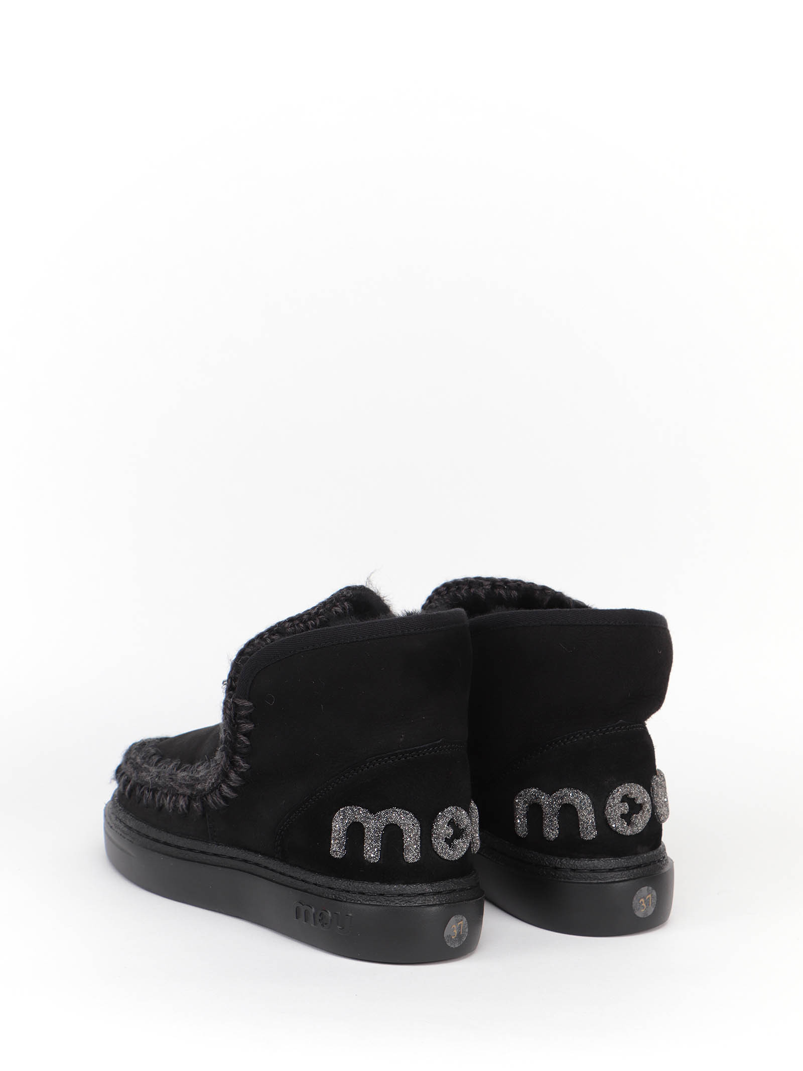 Mou Eskimo Leather Boots In Black