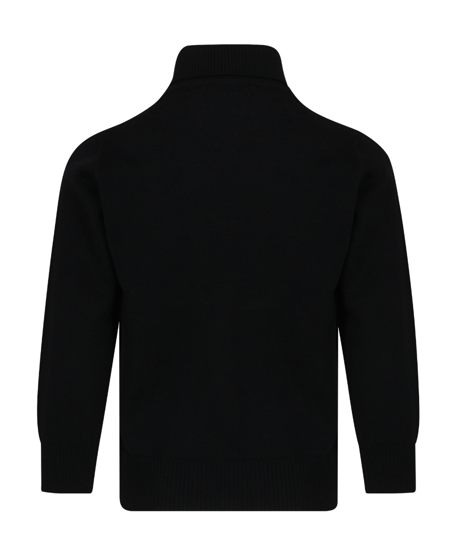 Stone Island Compass-motif Virgin Wool Jumper In Black