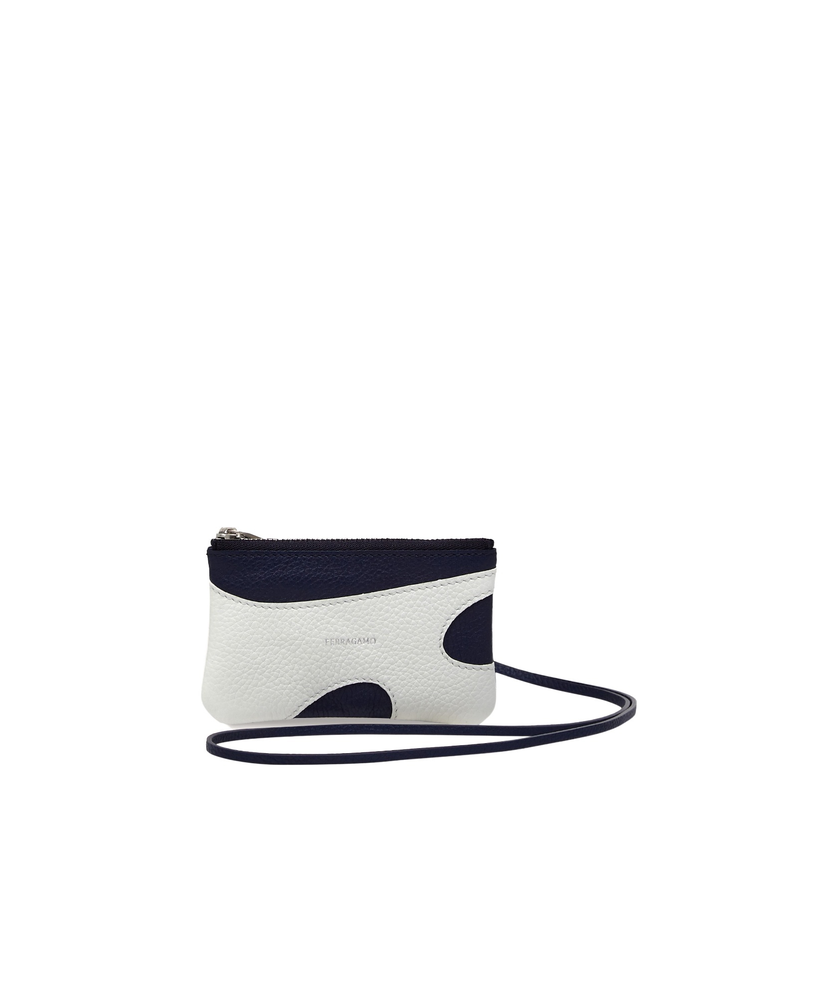 Ferragamo Salvatore Cut-out Detailed Card Holder In Black