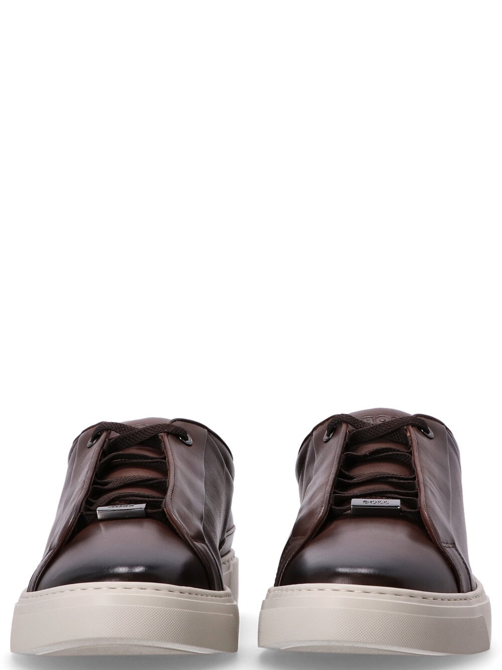 Hugo Boss Gary Leather Trainers With Suede Backtab