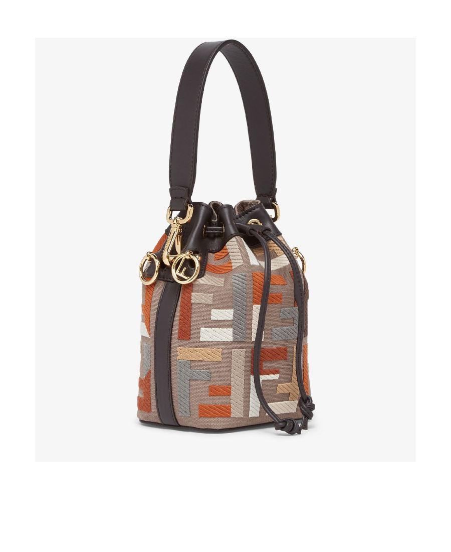 Fendi Rope Strap Shoulder Bag In Brown