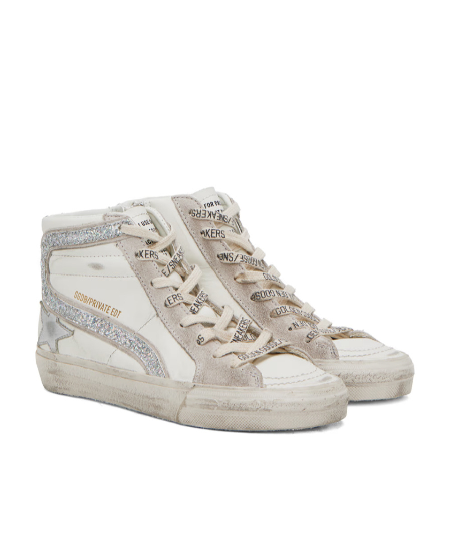 Golden Goose Ssense Exclusive White Slide Sneakers In White