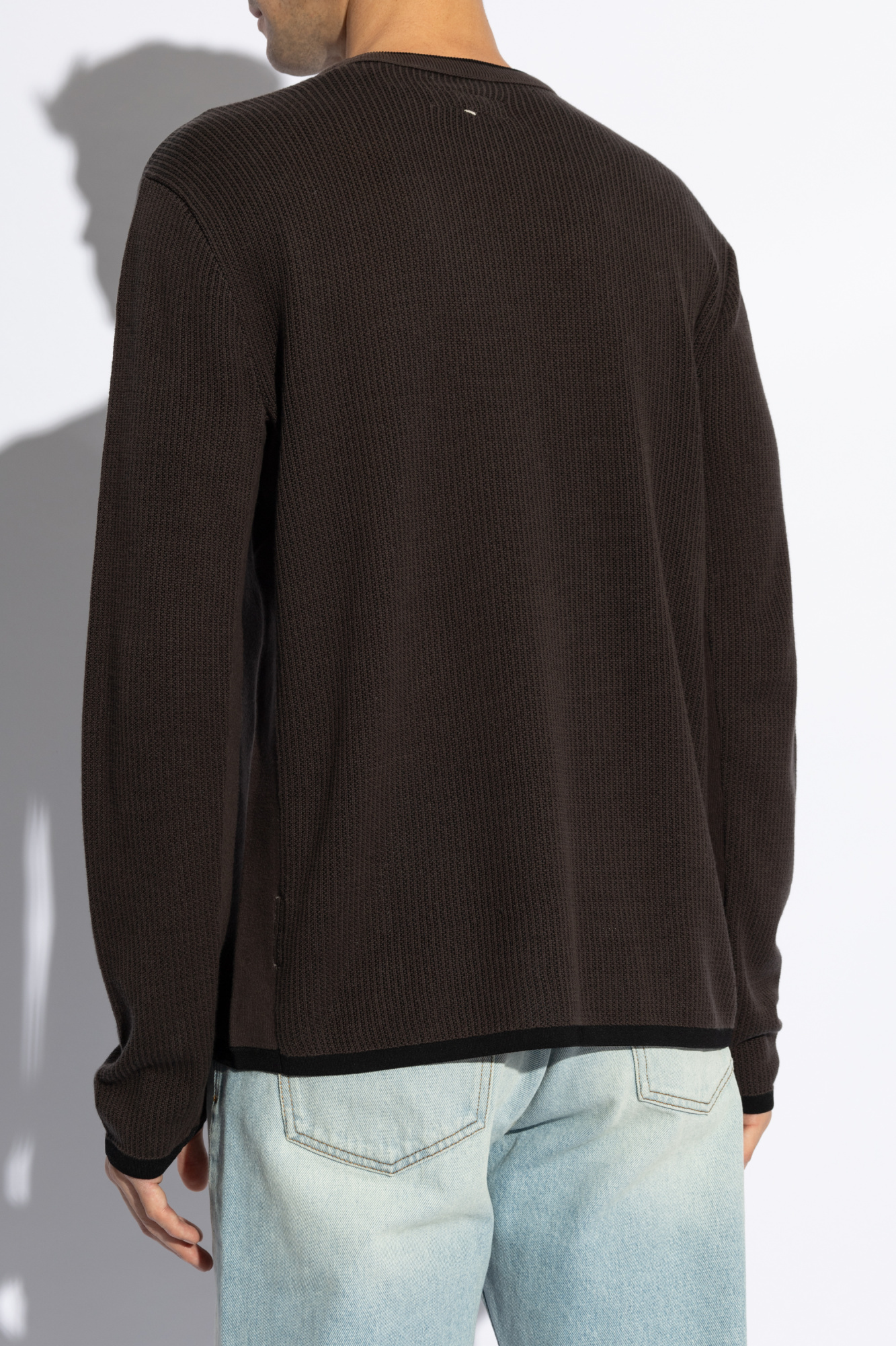 Rag & Bone Long-sleeved Sweater In Black