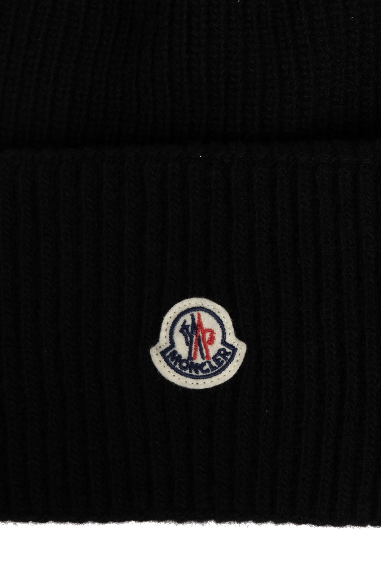 Moncler Logo Hat In Black