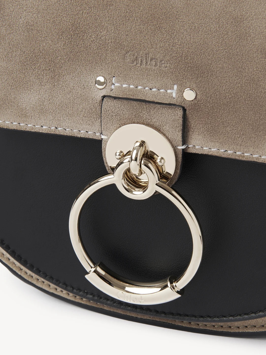 Chloé Tess Small Shoulder Bag In Black