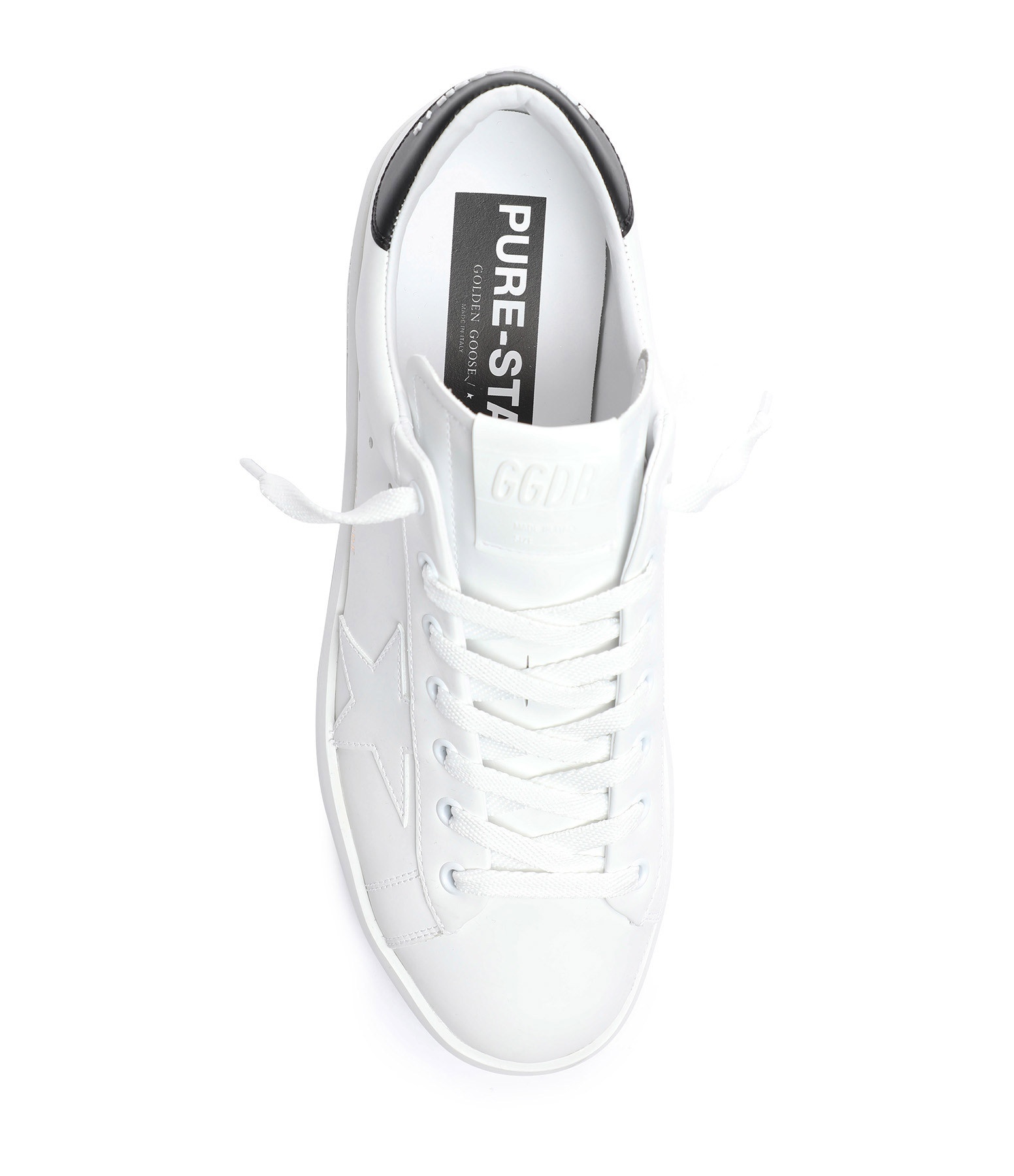 Golden Goose Mens Silver Com Pure Star Bio Logo-print Faux-leather Low-top Trainers In Gray