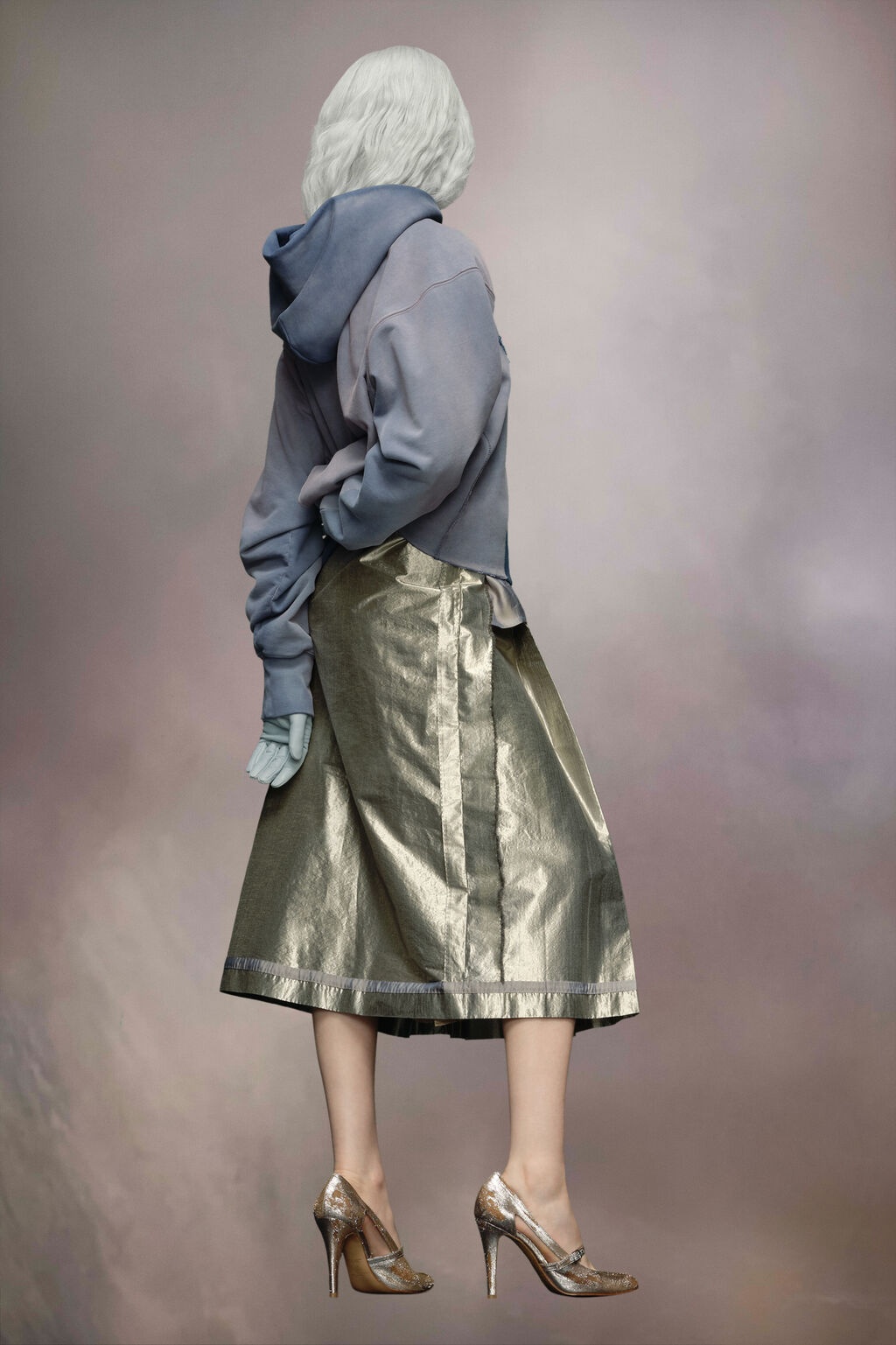 Maison Margiela Hoodie In Gray