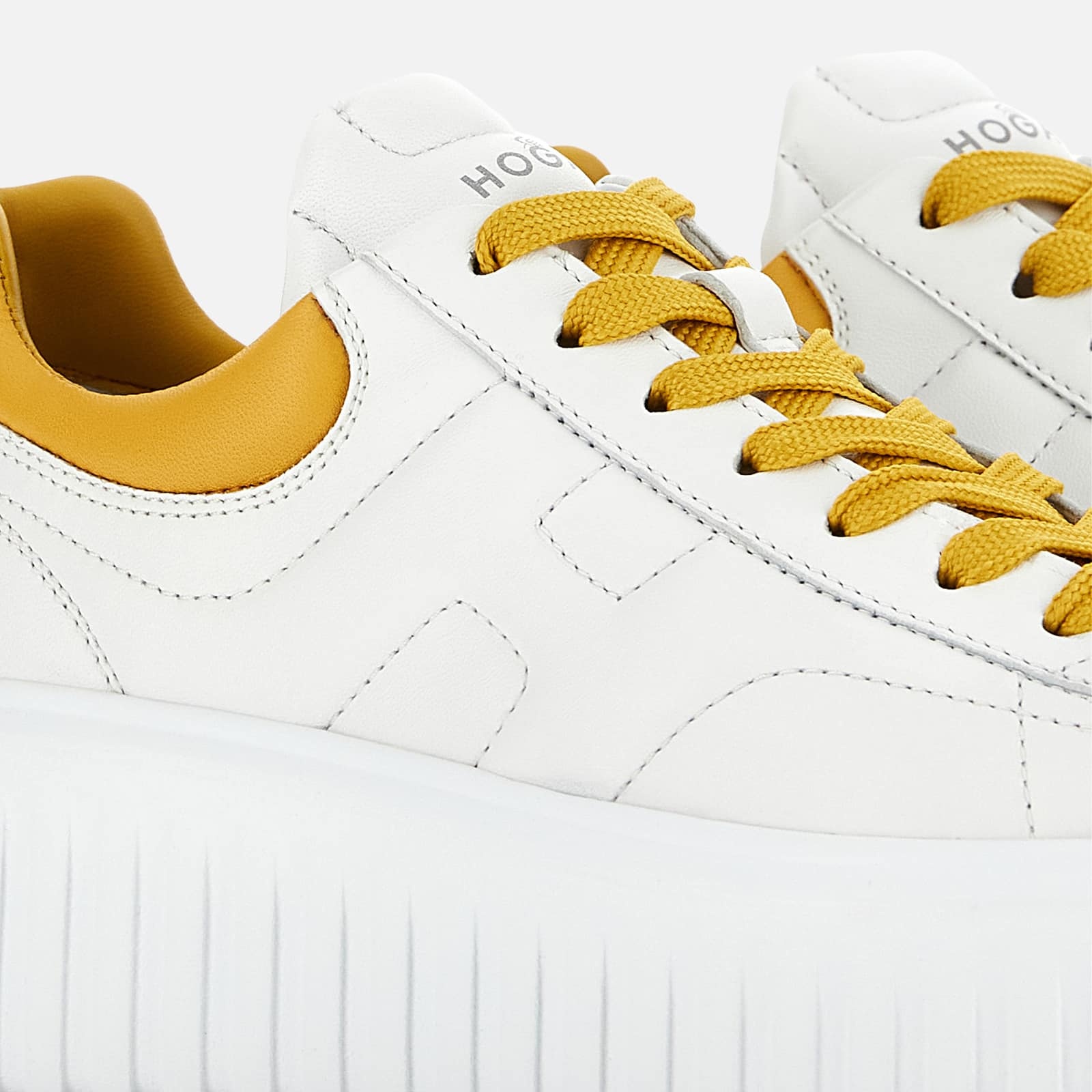 Hogan Sneakers H-stripes White In White