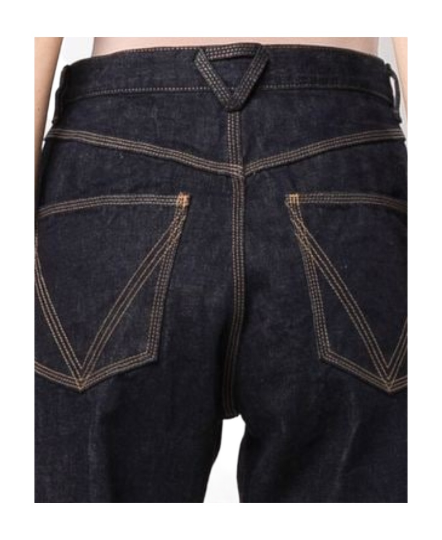 Bottega Veneta High-rise Straight-leg Jeans In Blue