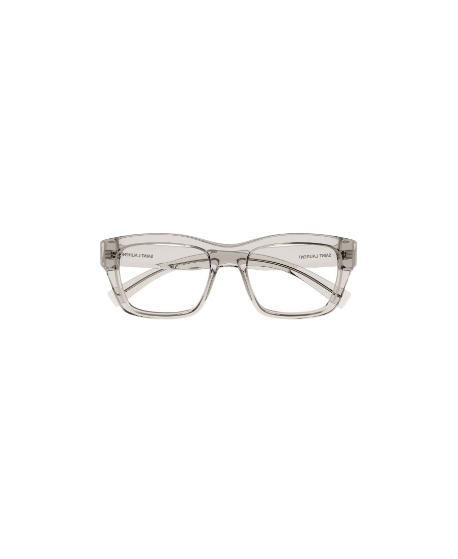 Saint Laurent Sl616 Clear Square-shaped Glasses In Gray