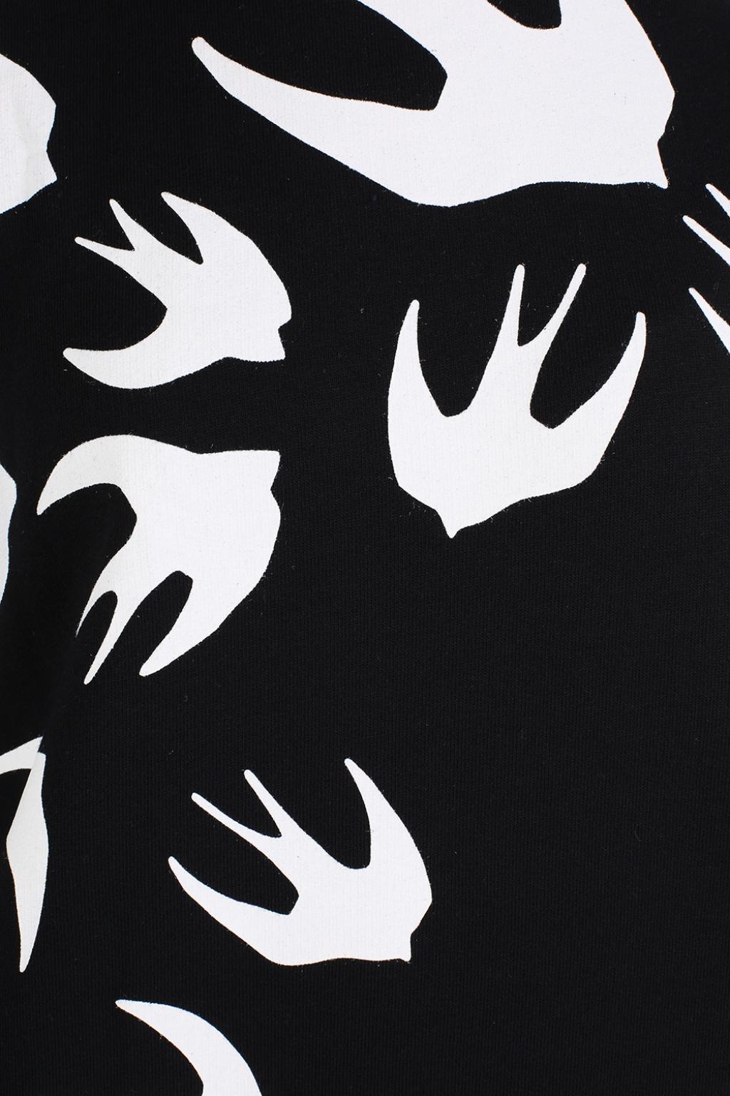 Mcq By Alexander Mcqueen Printed Mini Dress In Black