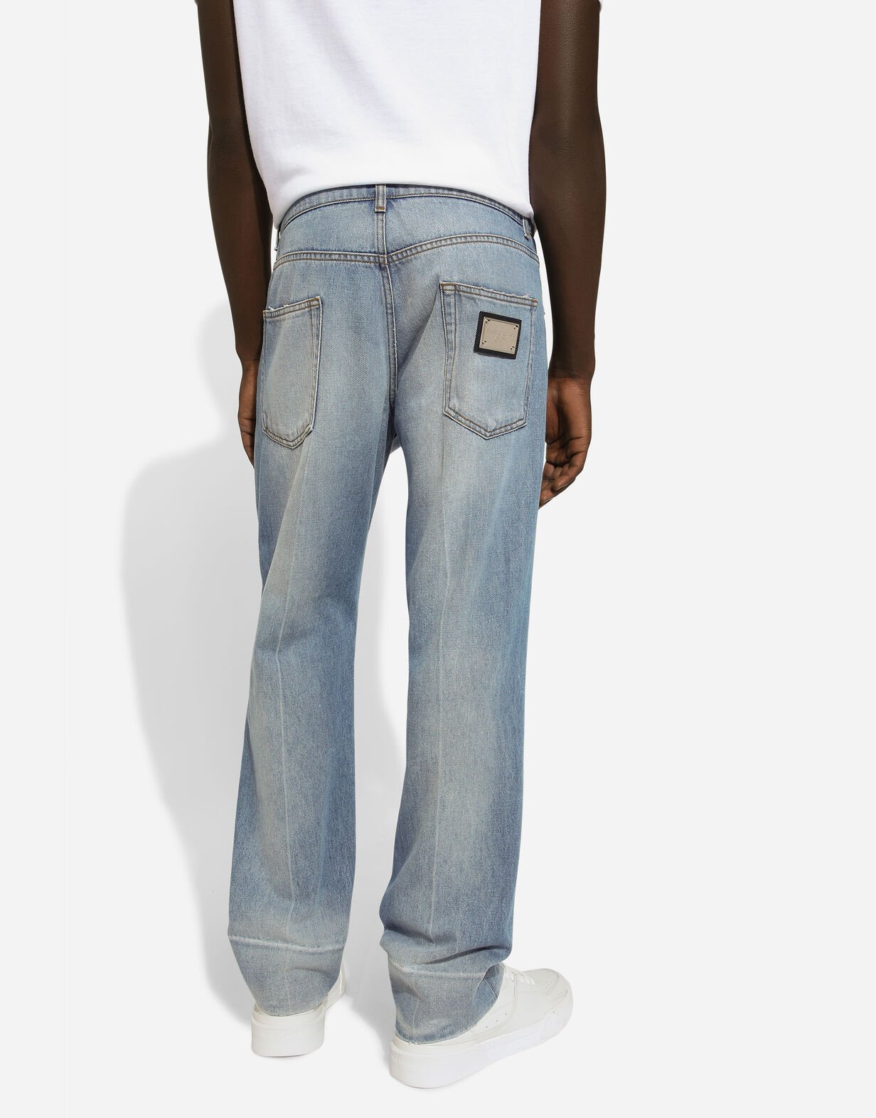 Dolce & Gabbana Classic Straight-legged Jeans In Blue
