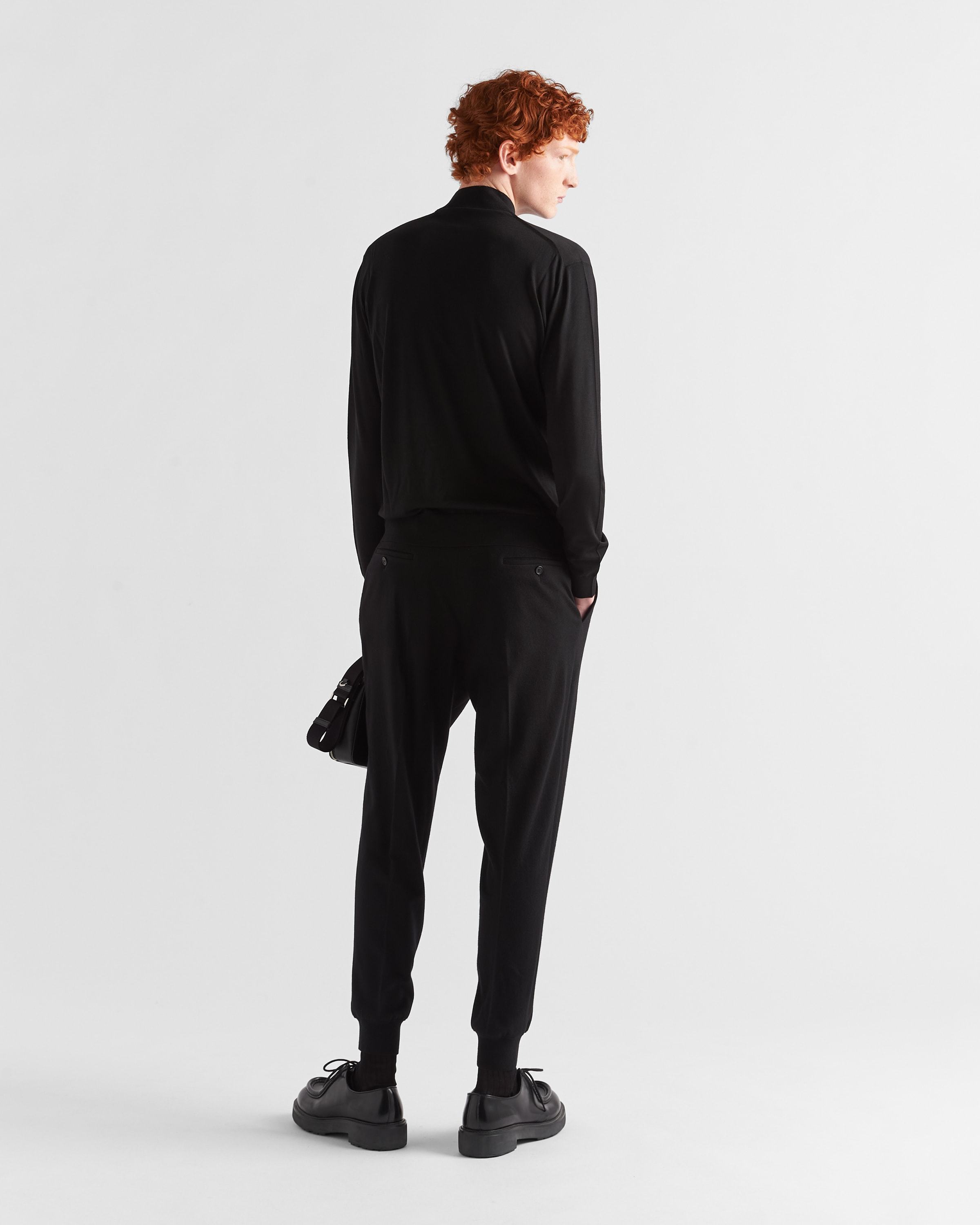 Prada Wool Turtleneck Sweater In Black
