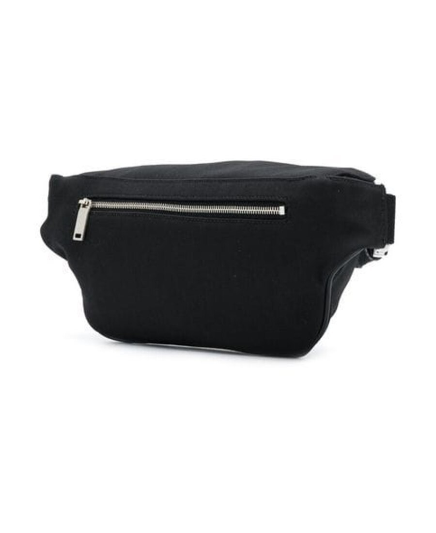 Saint Laurent Logo-lettering Belt Bag In Black