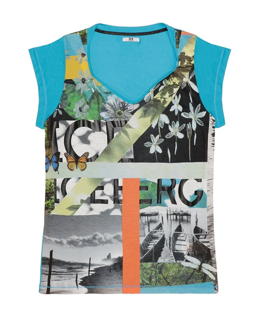 Shop Iceberg Short-sleeved T-shirt In Multicolor