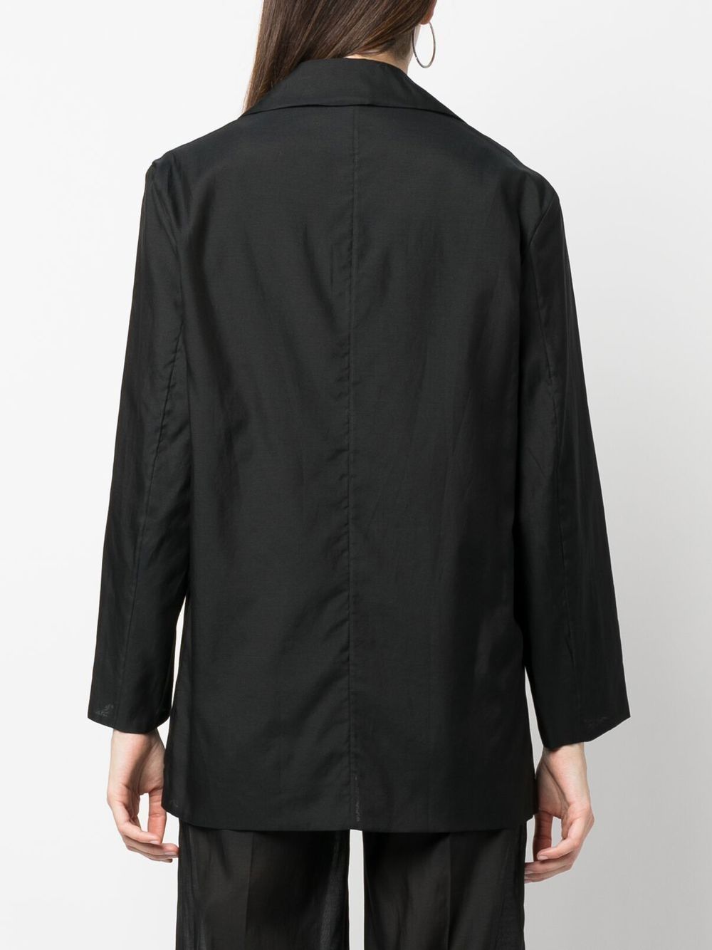 Erika Cavallini Oversized Single-breasted Blazer In Black