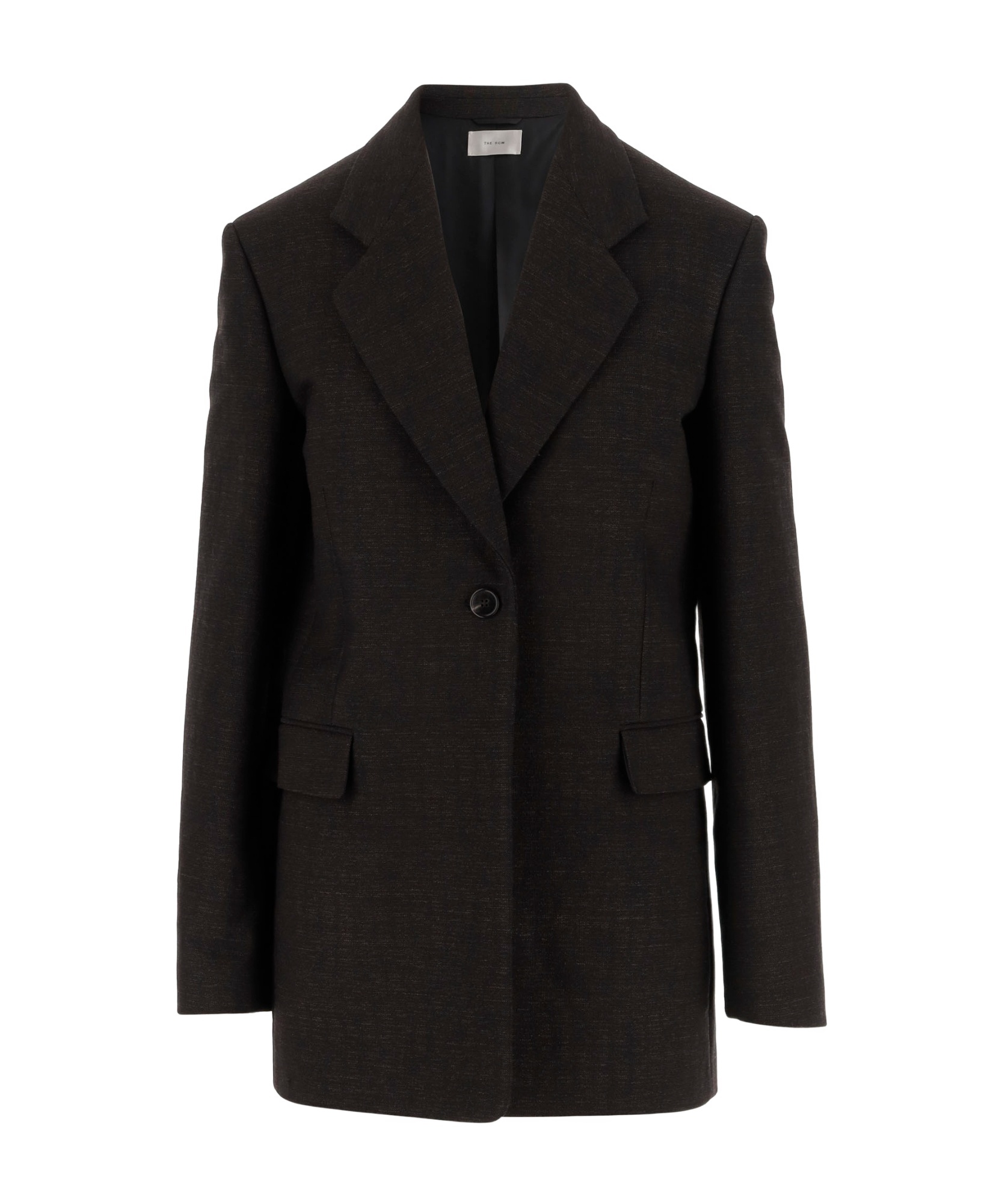 The Row Long-sleeved Suit Coat In Black