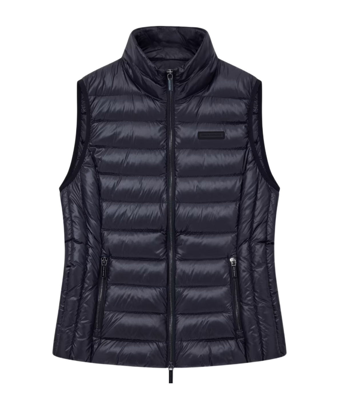 Armani Exchange Sleeveless Down Vest In Black