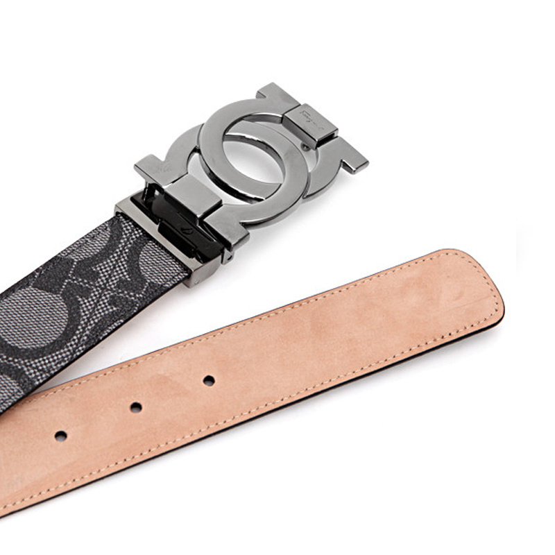 Ferragamo Logo Belt In Multicolor