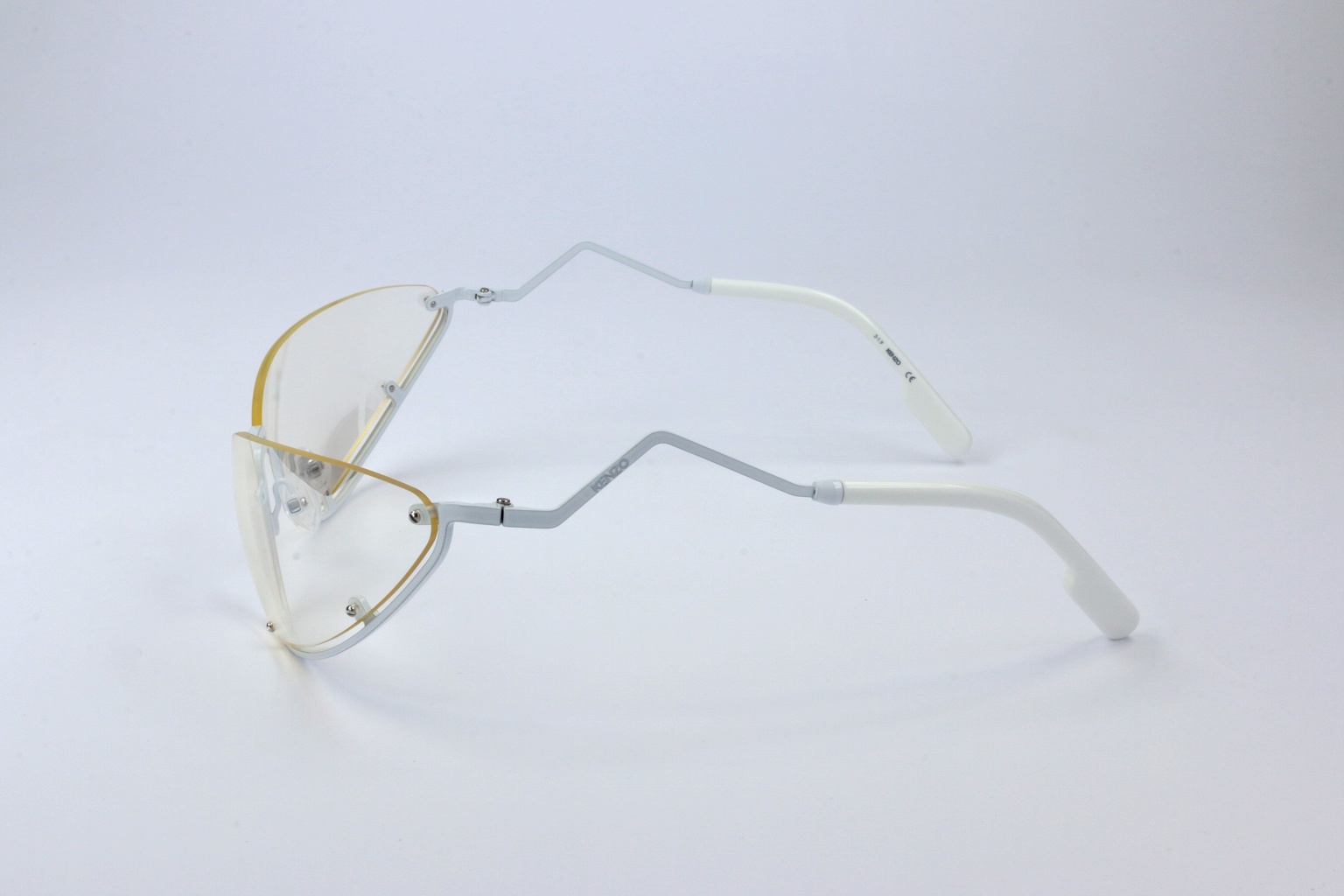 Kenzo Logo Sunglasses In White