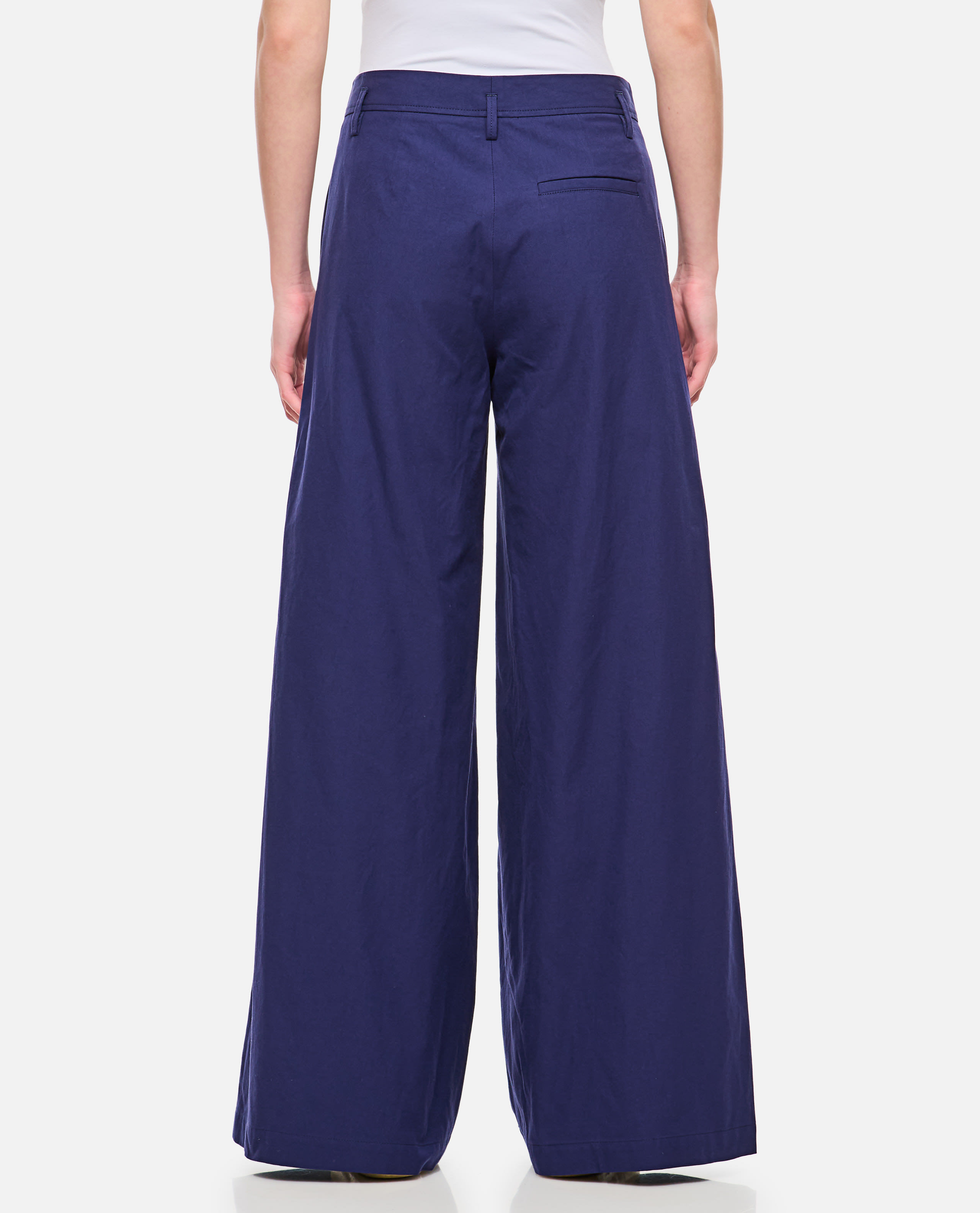 Alberto Biani Belt Loops Slacks In Blue