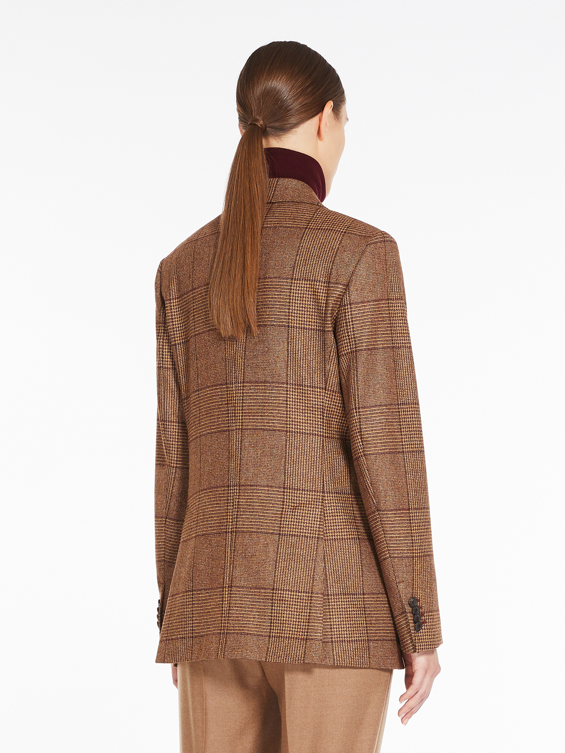 MAX MARA CASHMERE AND WOOL BUTTON SUIT JACKET
