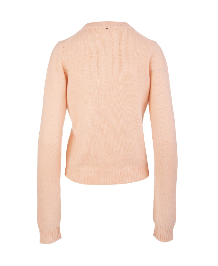 Sportmax Agitare Crewneck Knit Jumper In Nude