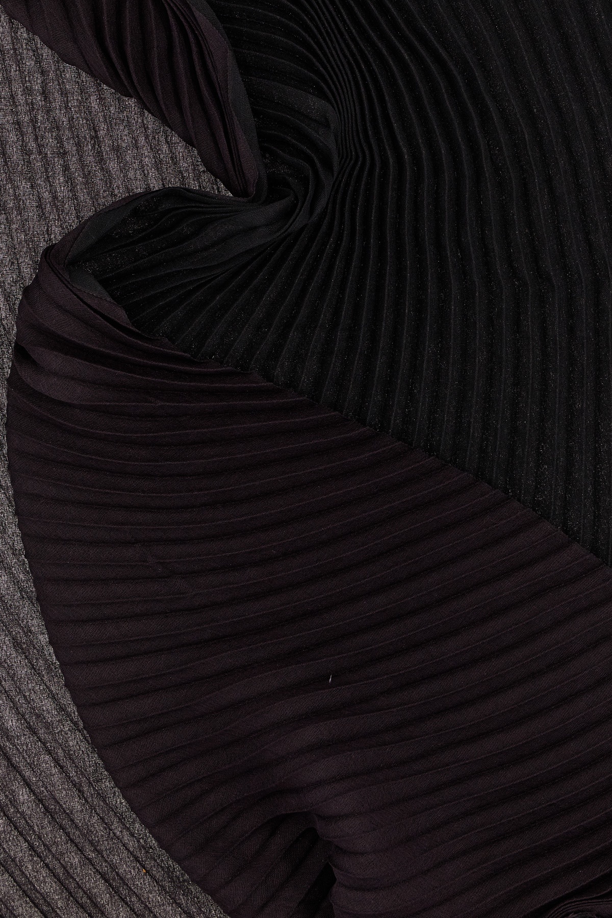 Issey Miyake Double Pleats Scarves And Foulards Black In Black