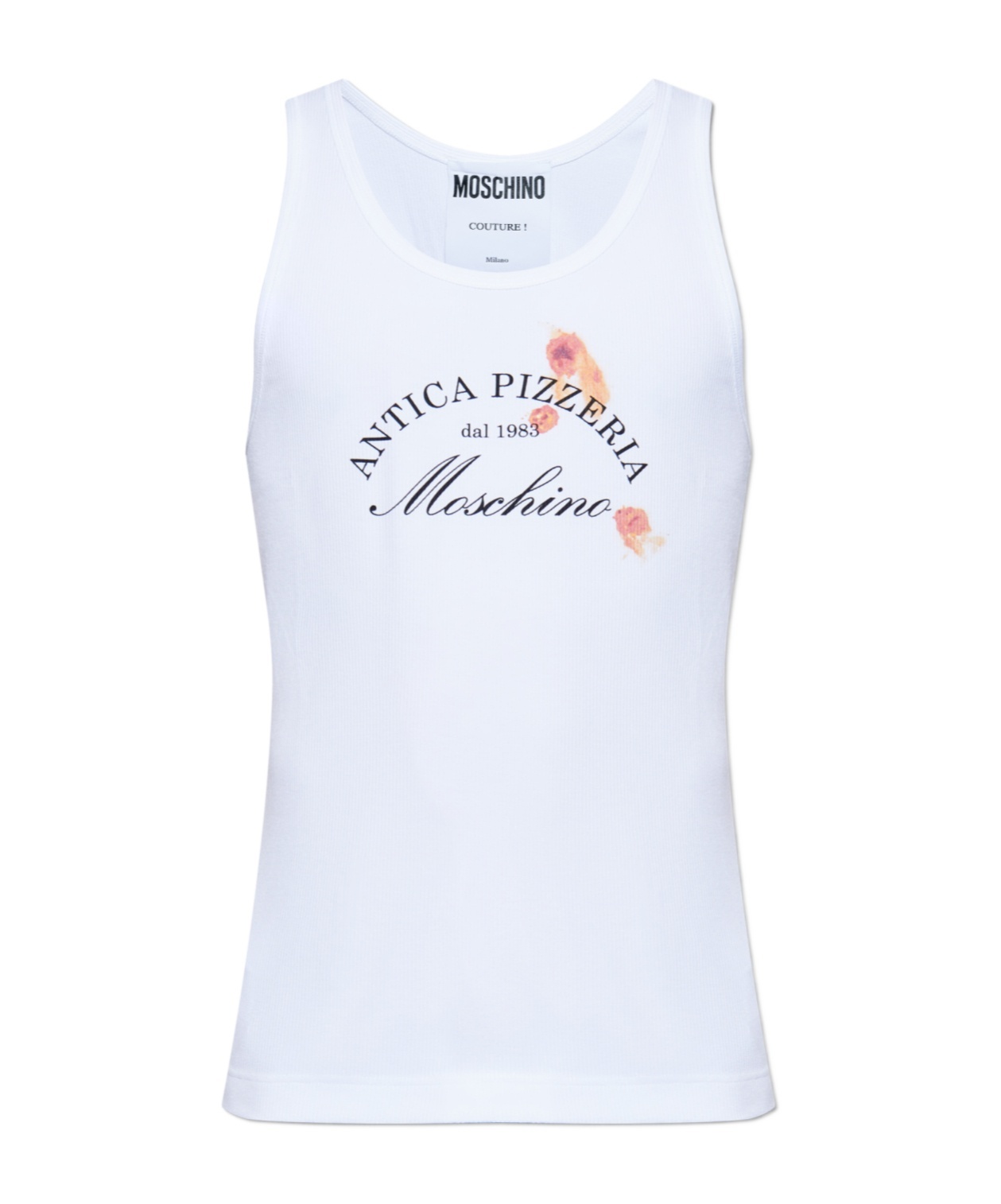 Moschino Round-neck Vest In White