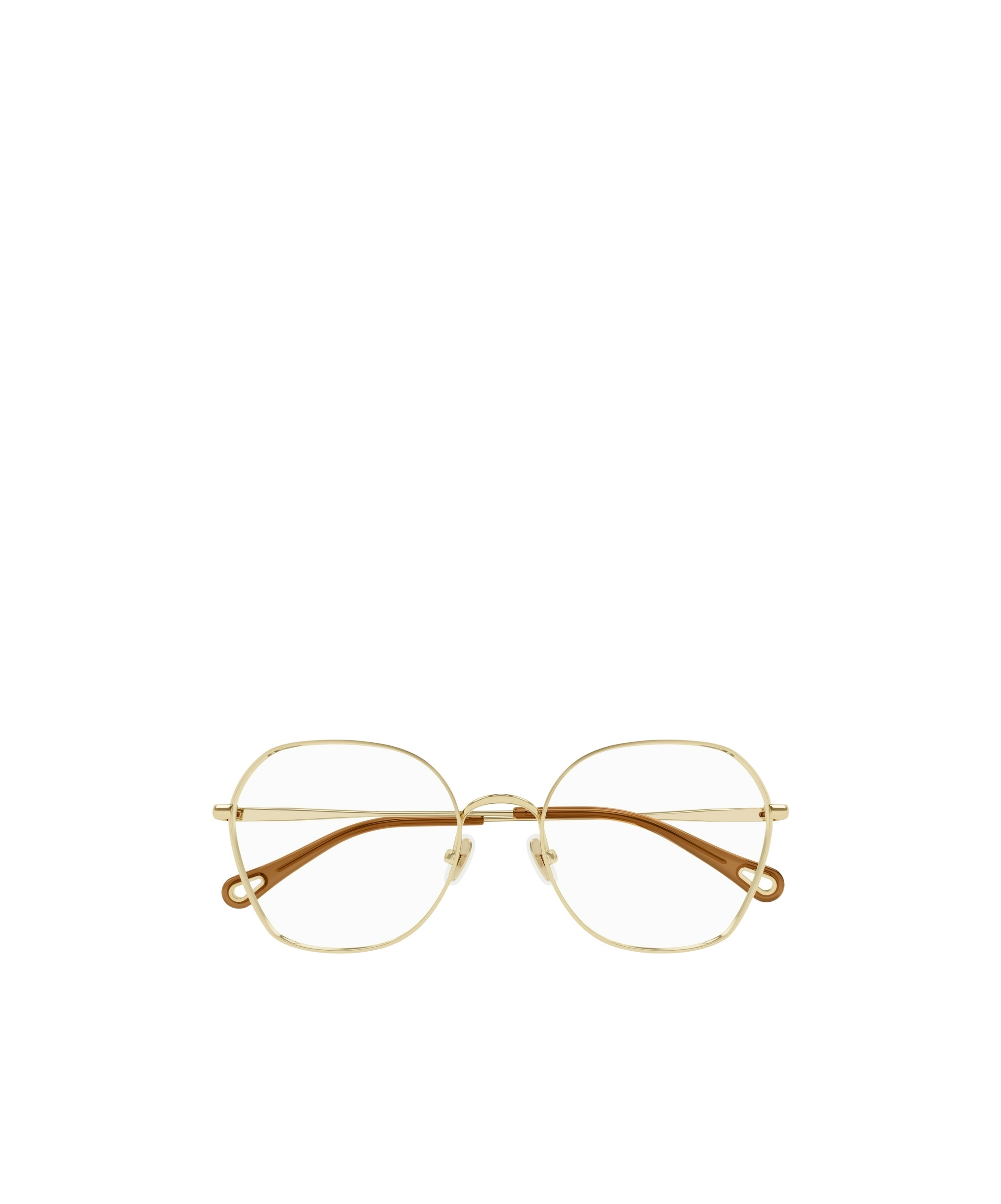 Chloé Eyewear Geometric-frame Glasses In Gold