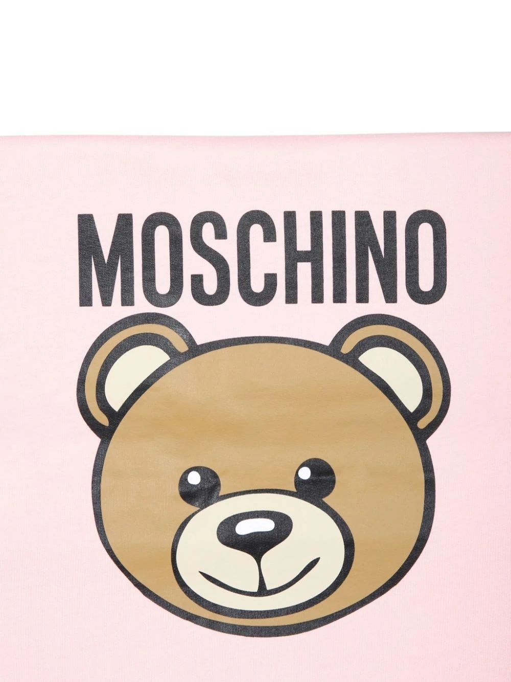 Moschino Logo-print Cotton Blanket In Pink