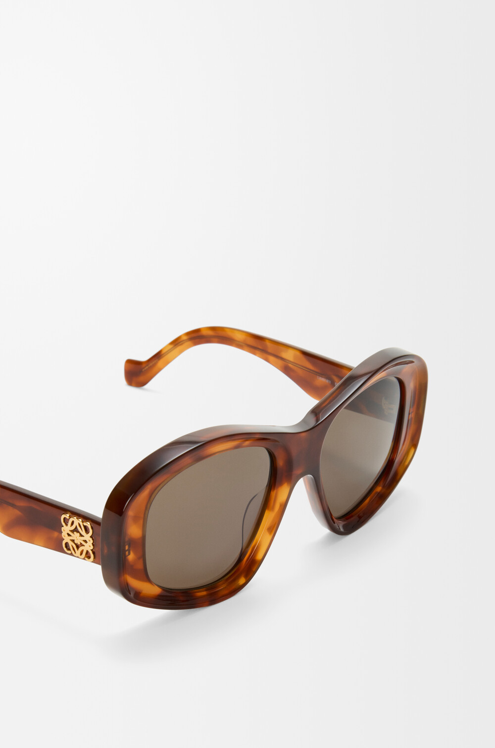 Loewe Occhiali Da Sole Beveled Pentagon In Brown