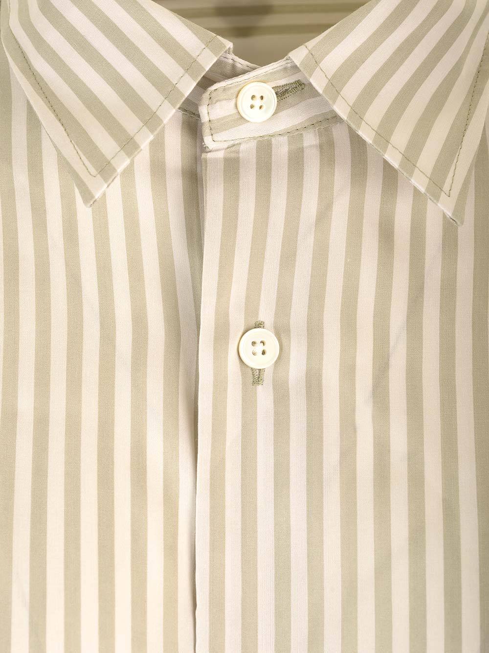 Ami Alexandre Mattiussi Ami Paris Ami De Coeur Striped Button-up Shirt In Nude