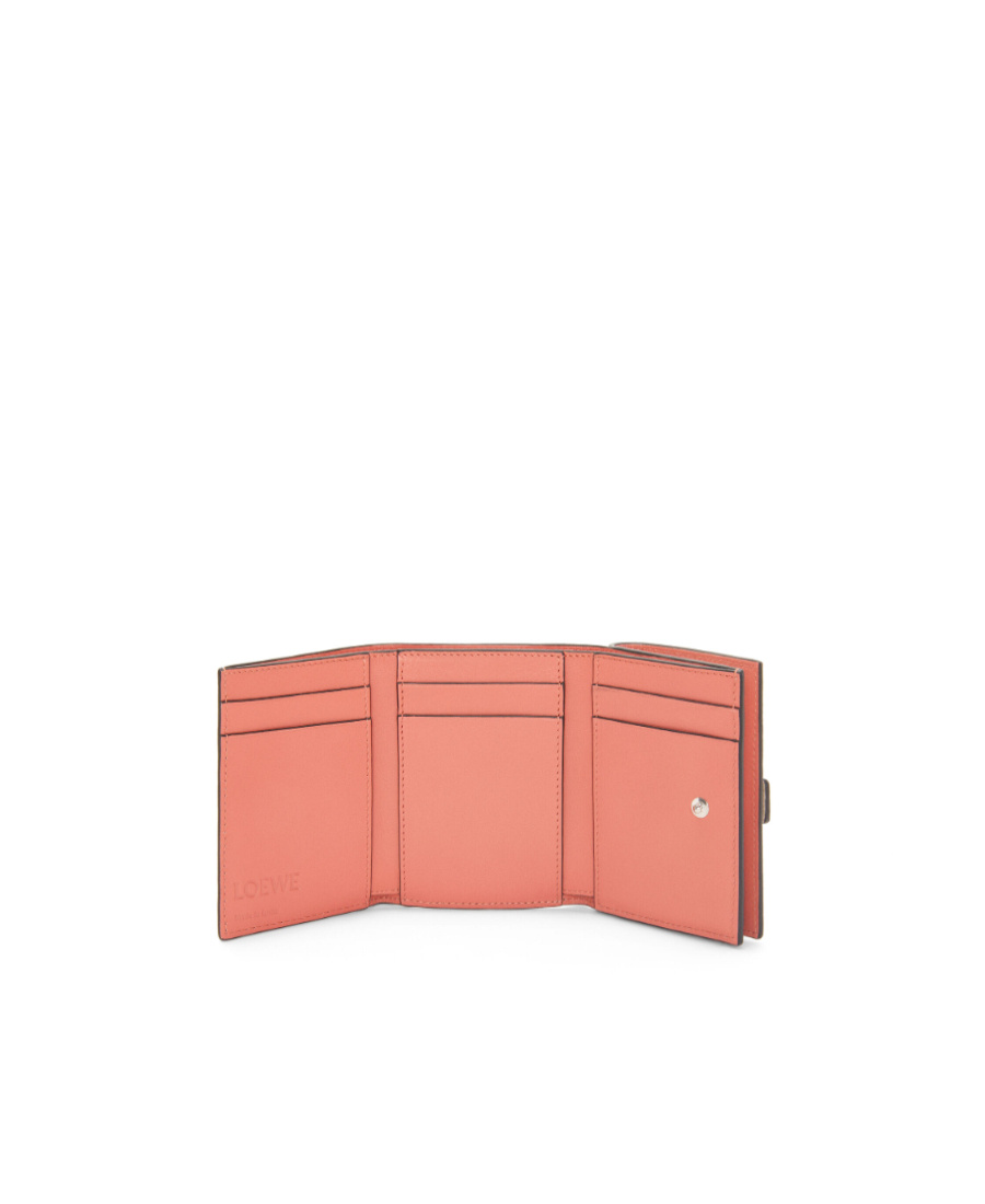 Loewe Logo Trifold Wallet In Nude