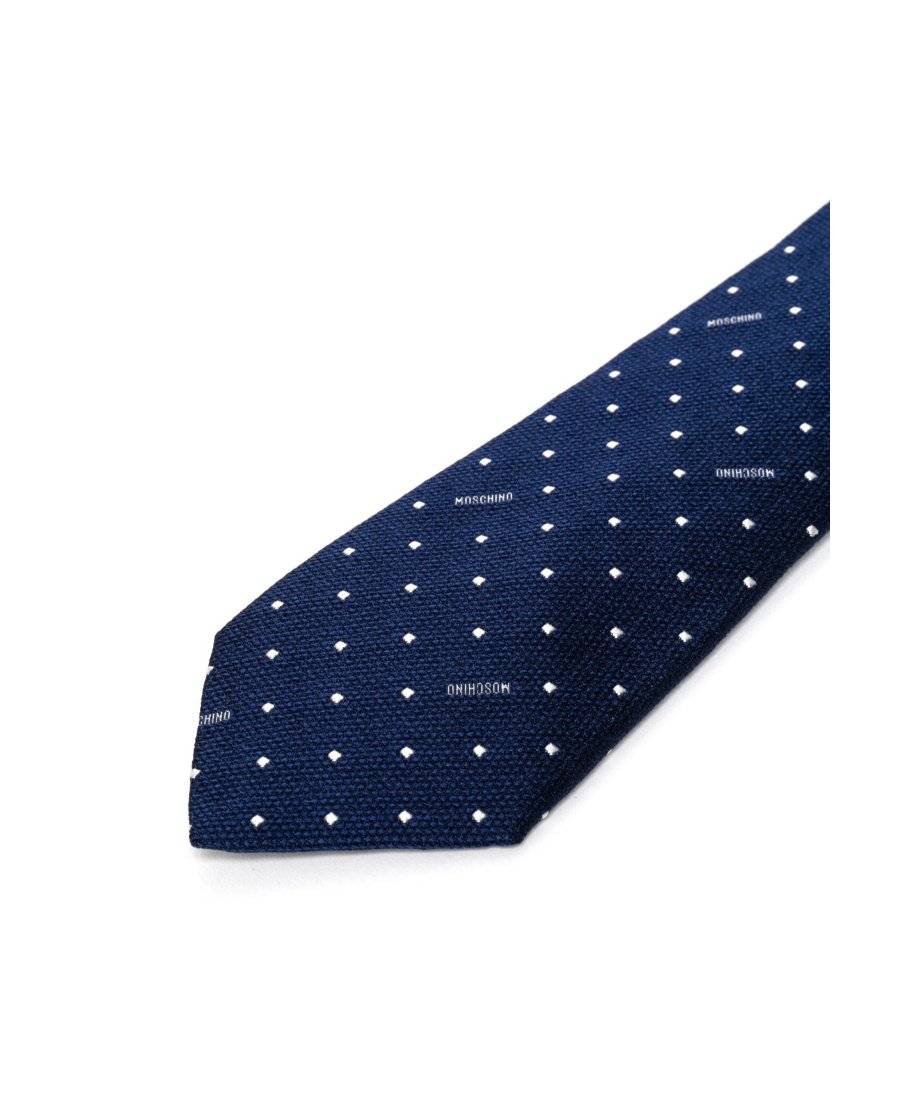 Moschino Logo Details Tie In Black