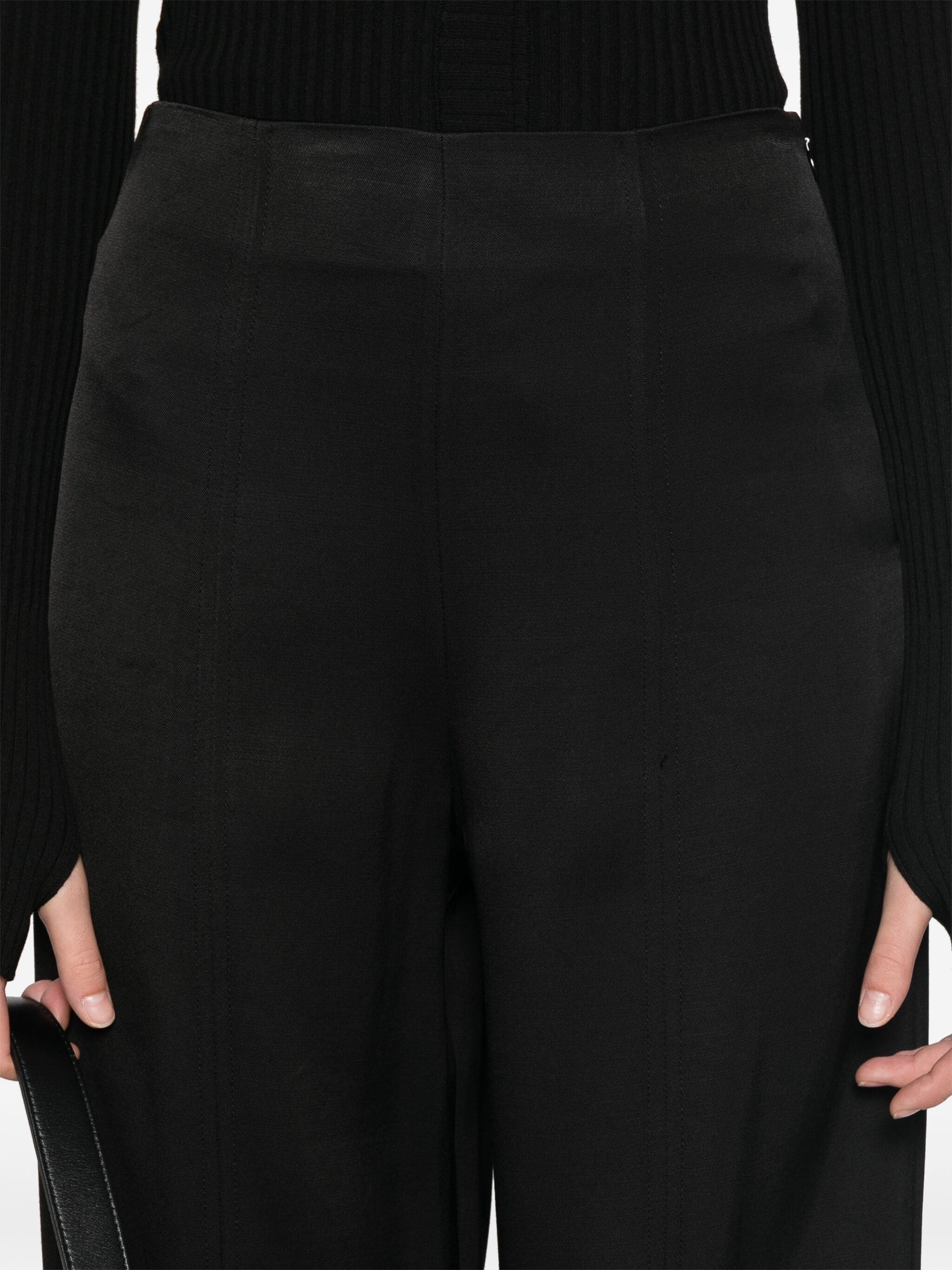 Loulou Studio Talia Pants Woman Black In Viscose In Black