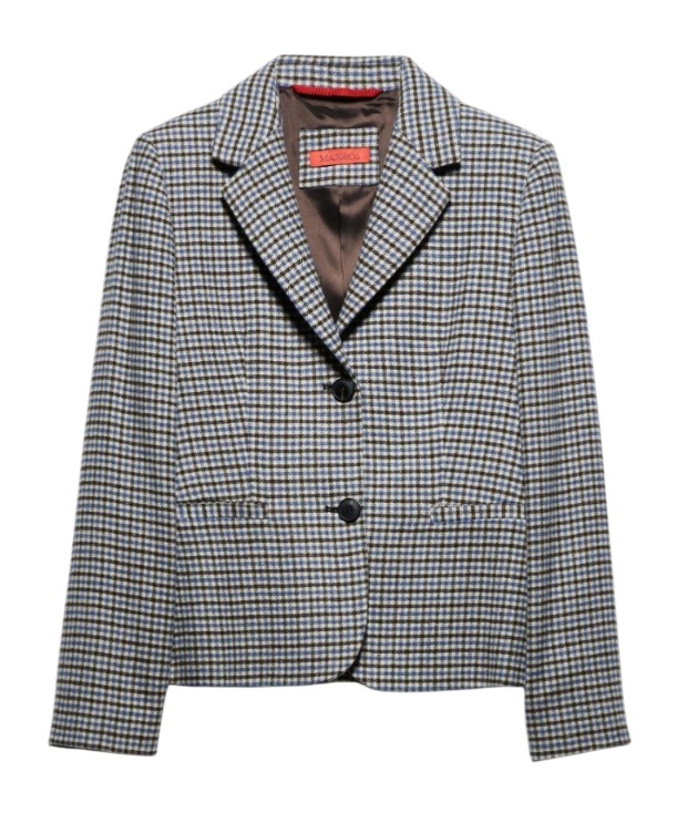 Maxco. Long-sleeved Flannel Suit Jacket In Gray