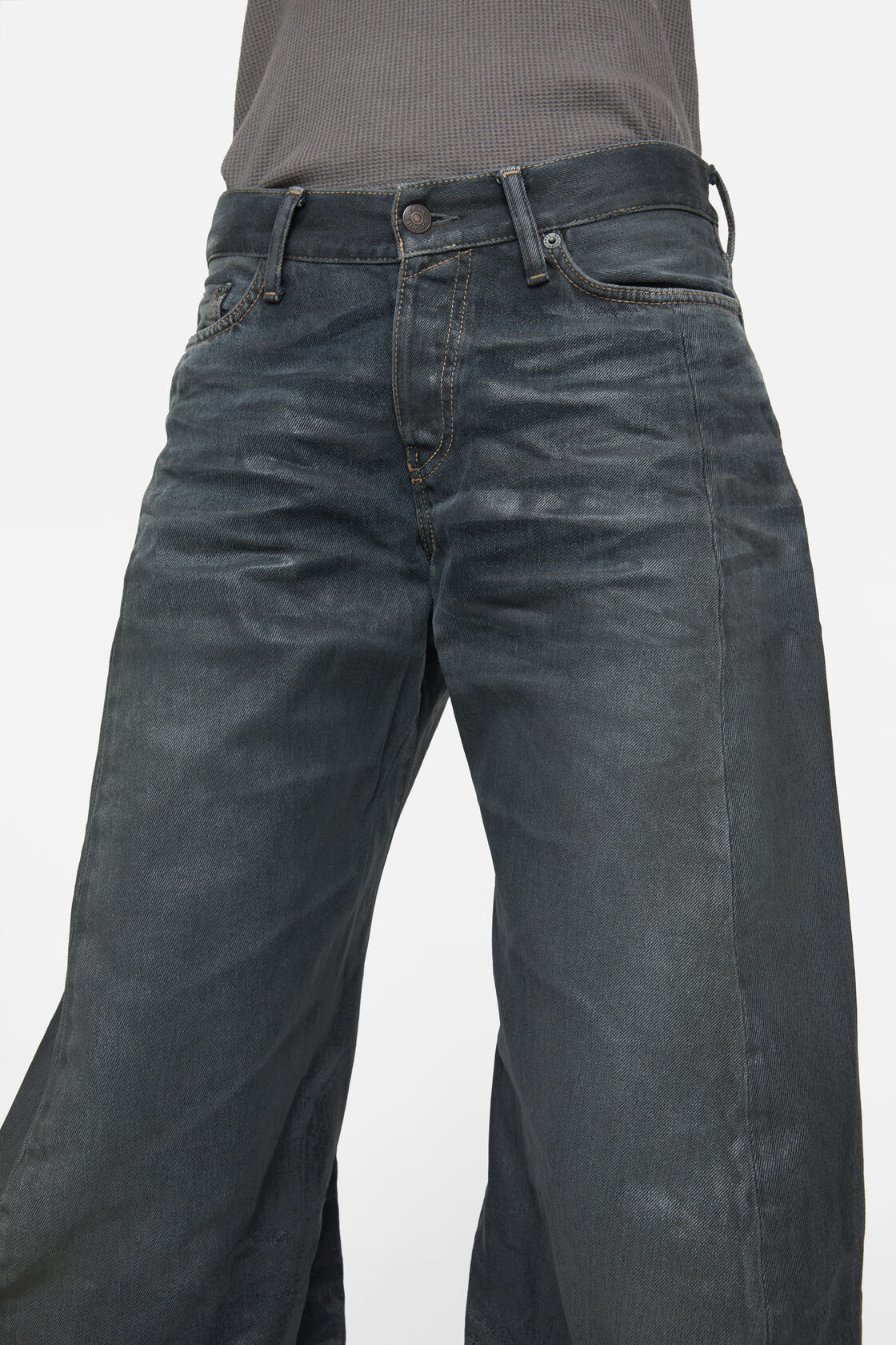 Acne Studios Multi-pocket Jeans In Gray