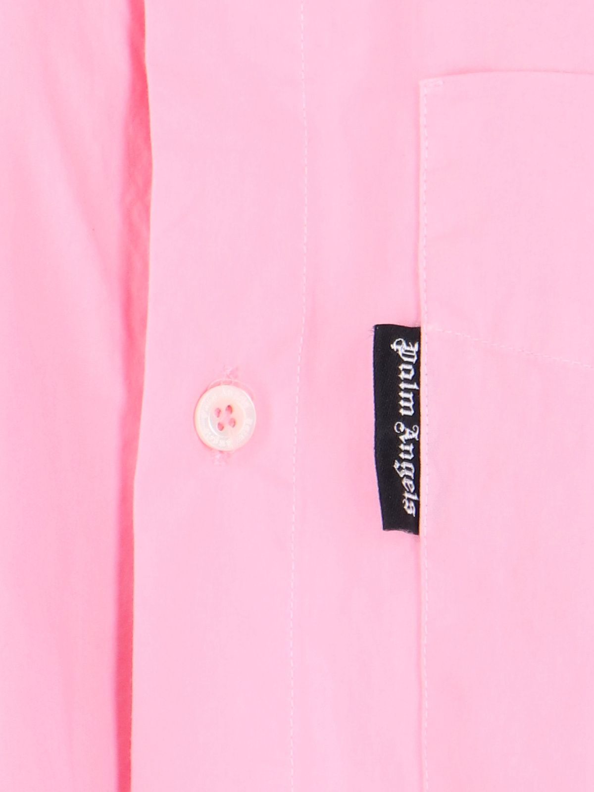 Palm Angels Overlogo Shirt Dress In Pink
